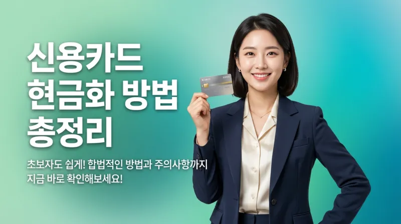 신용카드 현금화 방법 - 안전하고 빠른 현금화